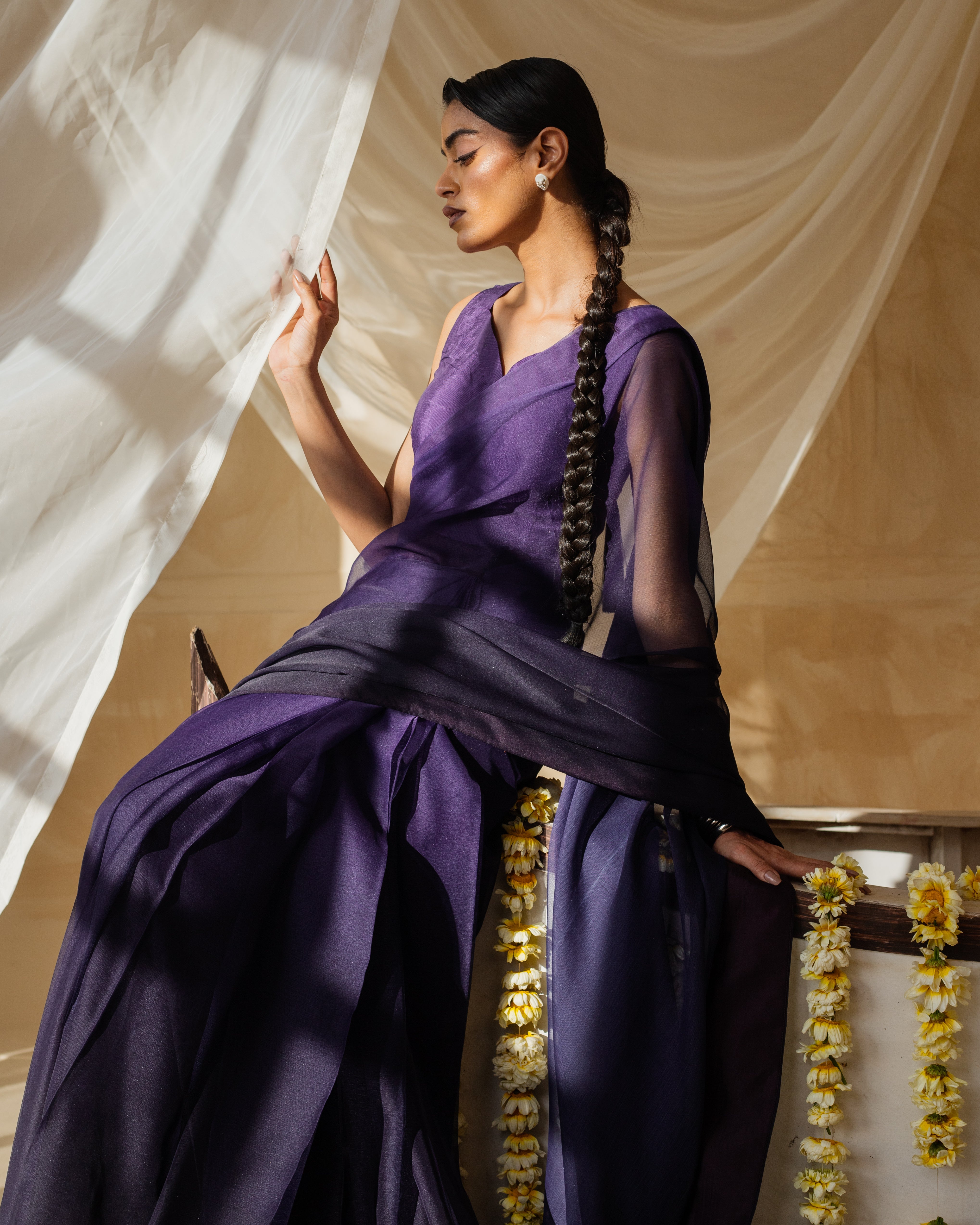 Royal Purple Saree